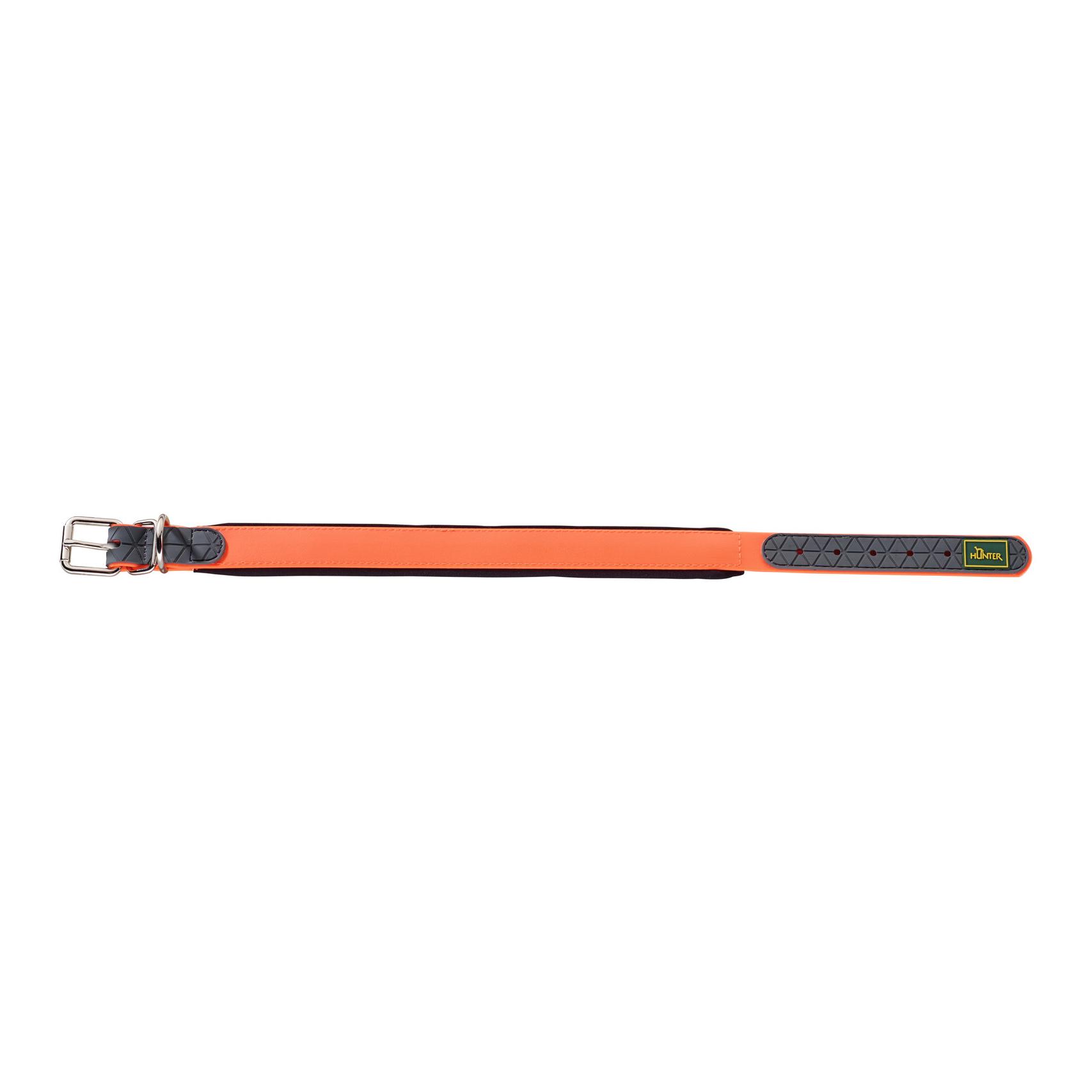 Hunter Halsband Convenience Comfort Biothane Neoprengepolstert - neonorange