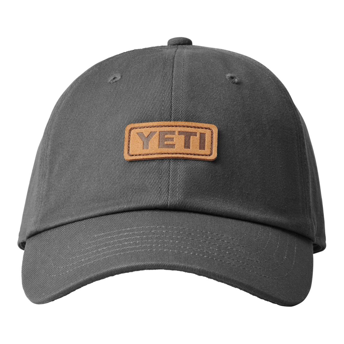 YETI Leather Logo Badge 6 Panel Soft Crown - Casquette