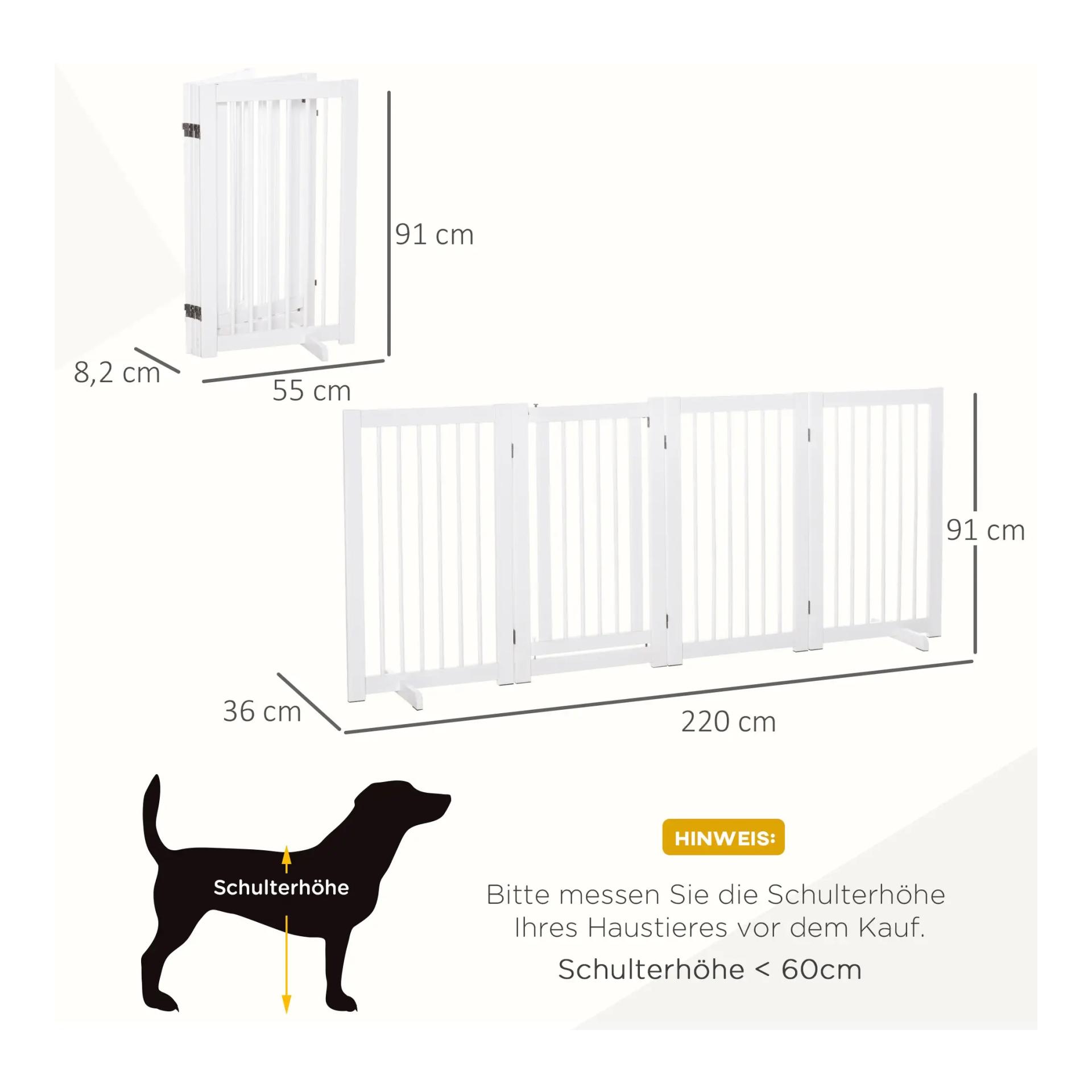 Mainer Barrière de sécurité pour chiens, 4 éléments