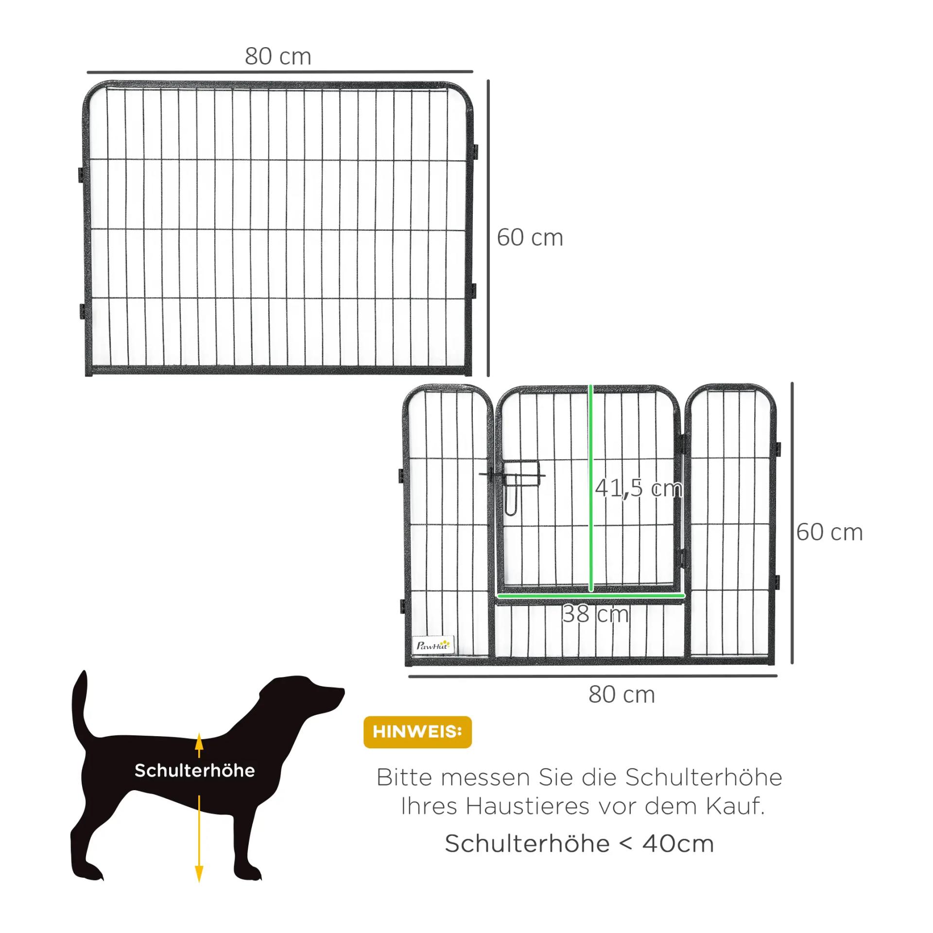 Mainer Enclos pour chiots avec 12 barreaux de 60 cm