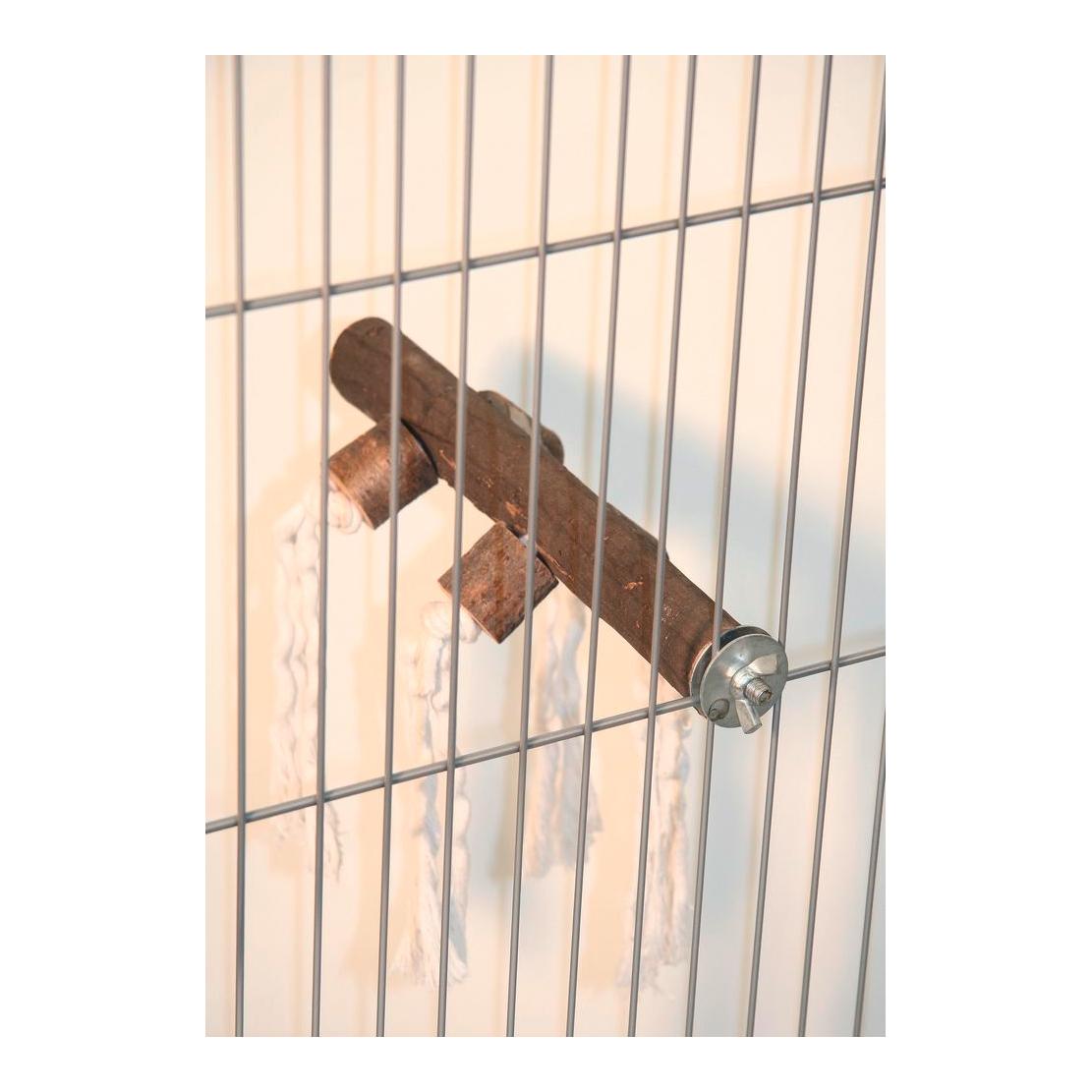 Kerbl Pet Sitzstange Nature mit Baumwoll-Seilen