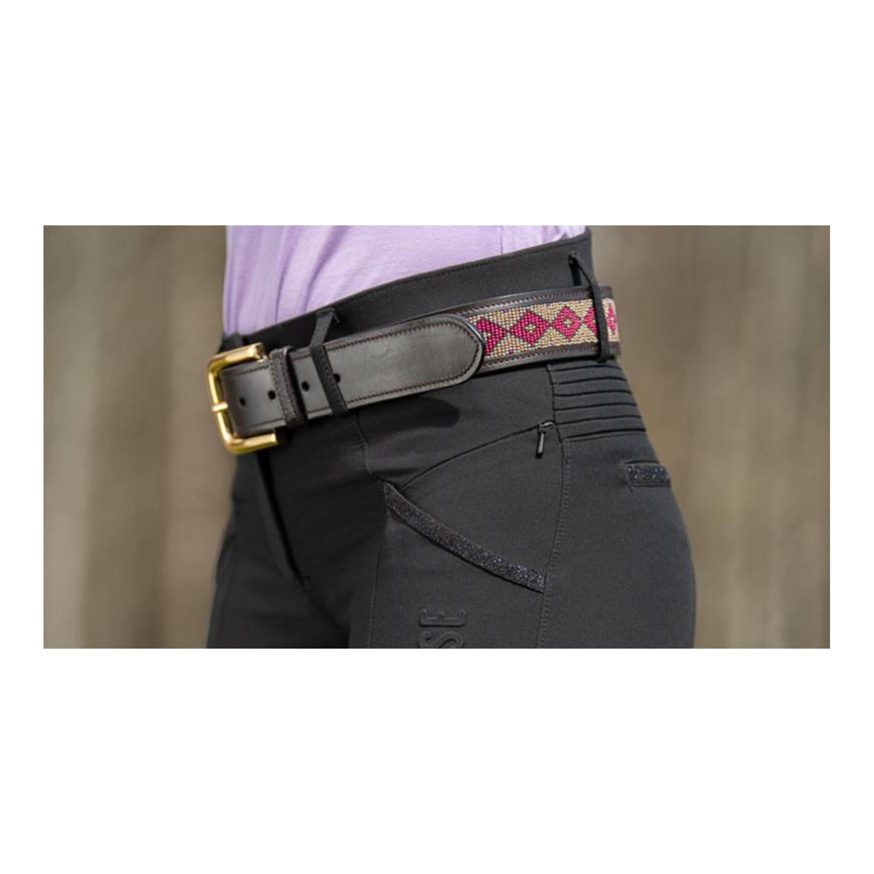 Soulhorse Ledergürtel Pearls Damen