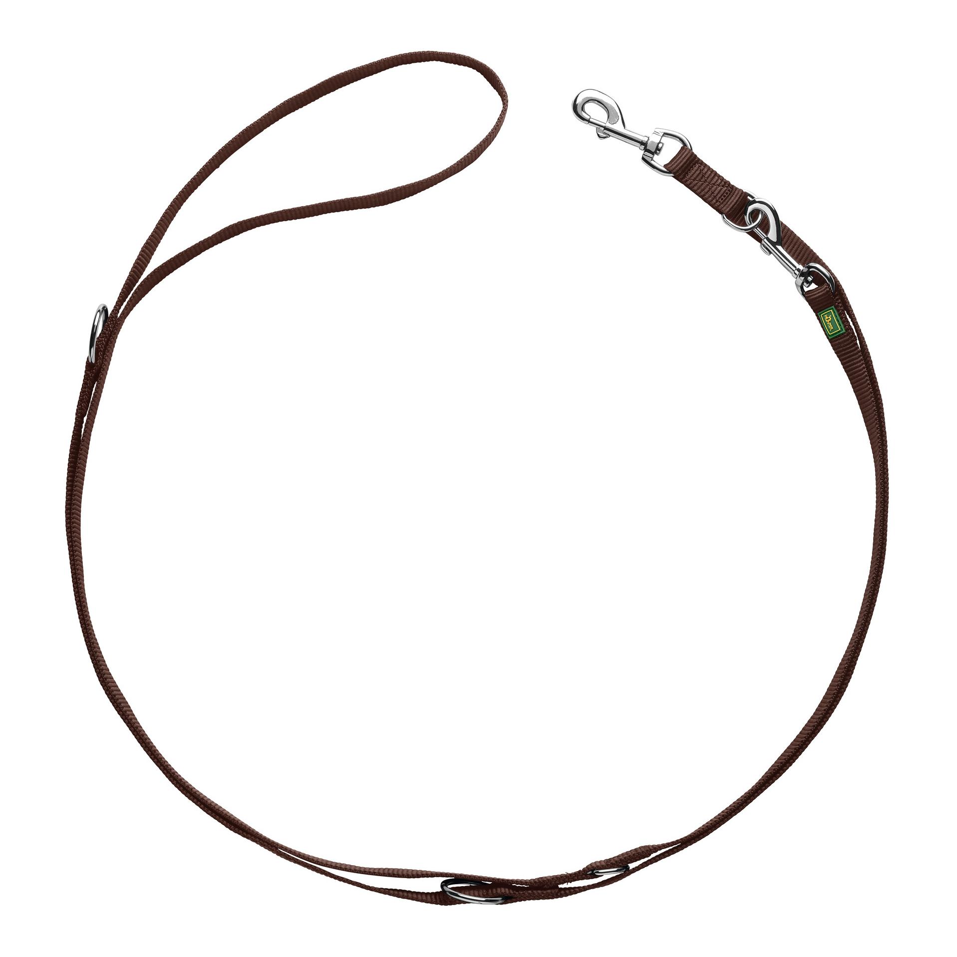 Hunter Laisse de présentation réglable Extra Long Nylon - marron