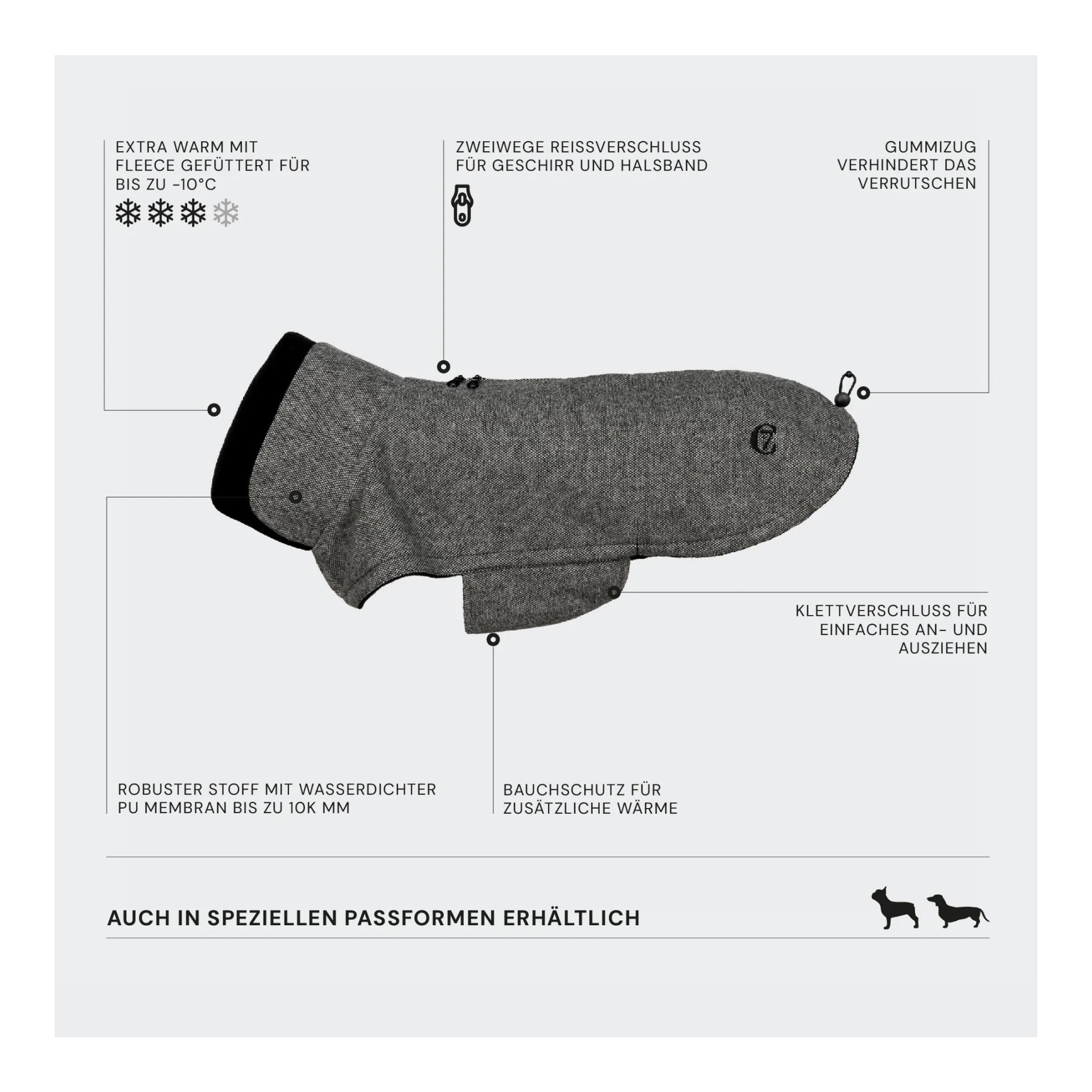 Cloud 7 Winter Hundemantel Brooklyn Dackel
