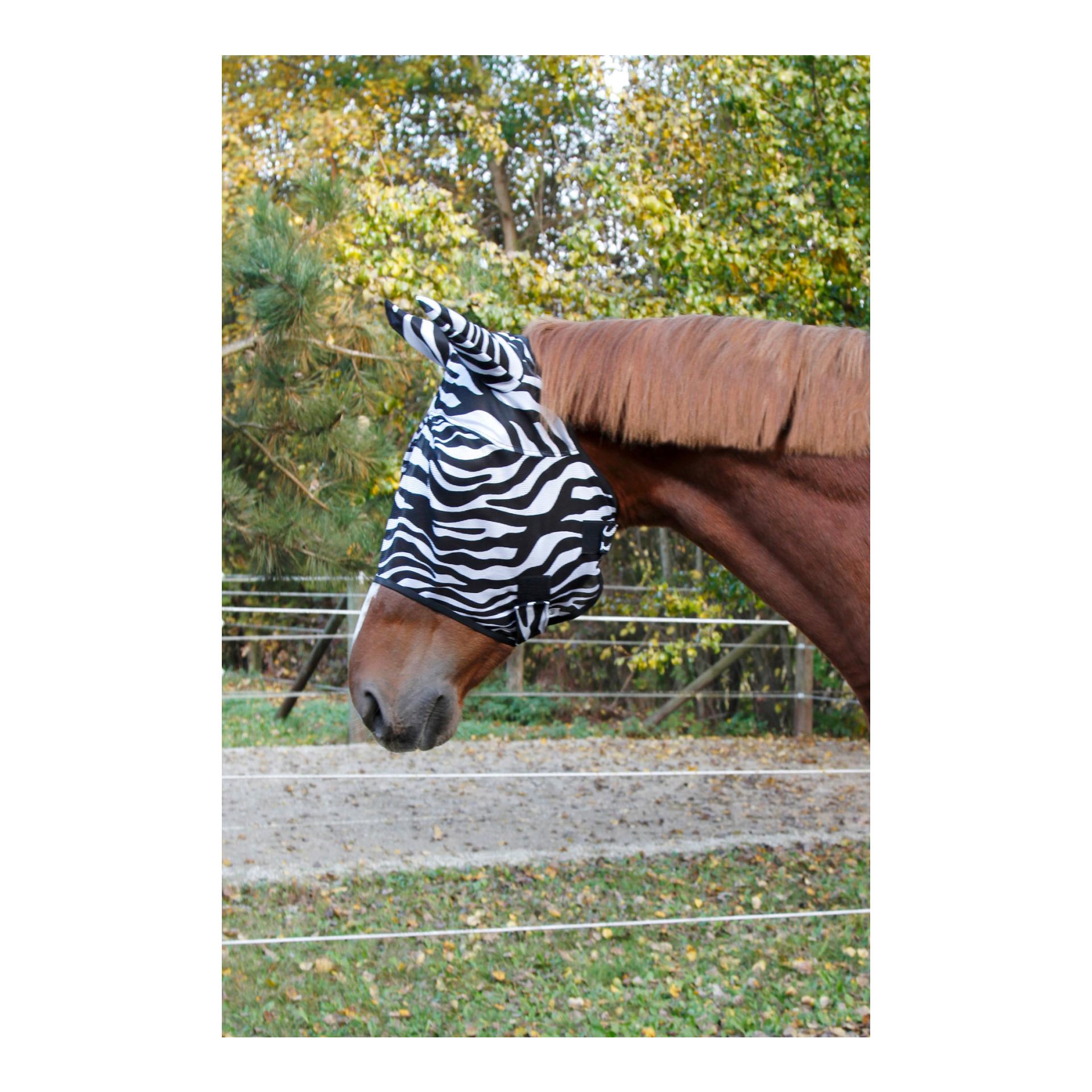 Kerbl masque anti-mouche Zèbre - noir/blanc