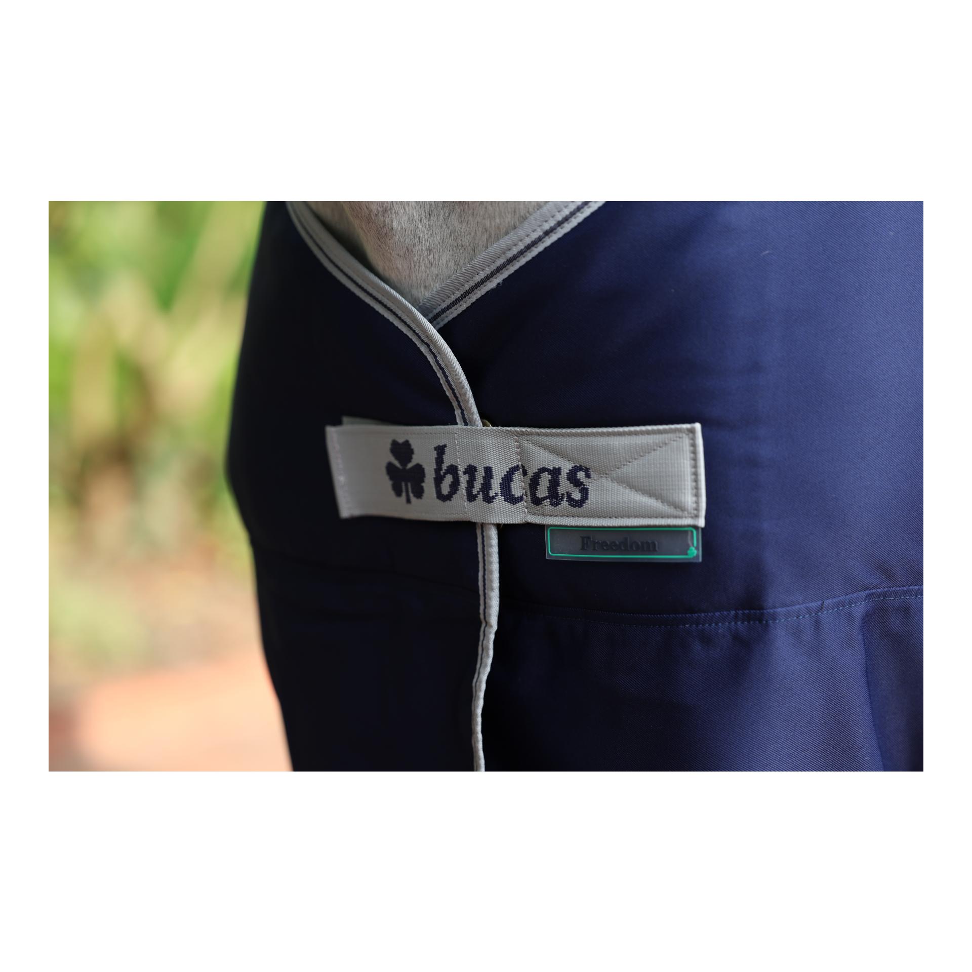 Bucas Stalldecke Freedom Twill Sheet 0g - navy/silber