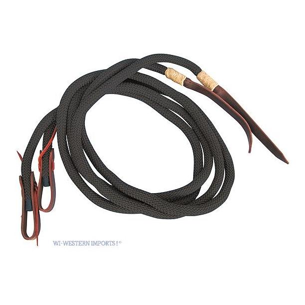Western Imports Nylon-Zügel Deluxe Schwarz
