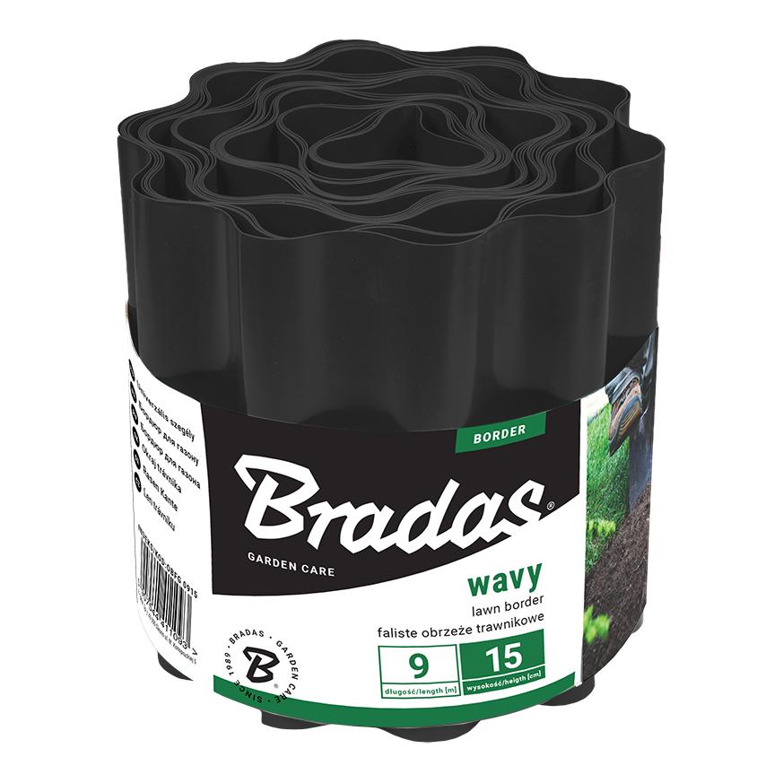 Bradas Rasenkante wellig - schwarz