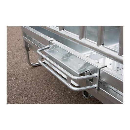 Kerbl Viereckraufe mit Palisadenfressgitter