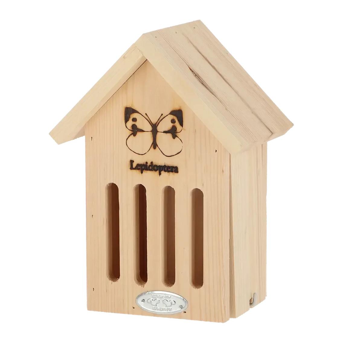 Esschert Schmetterlinghaus mit Silhouette Holz