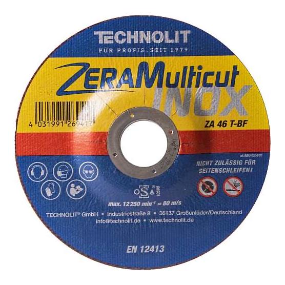 Technolit ZeraMulticut INOX "Turbo Blade" / 125 x 0,8 x 22,23 mm