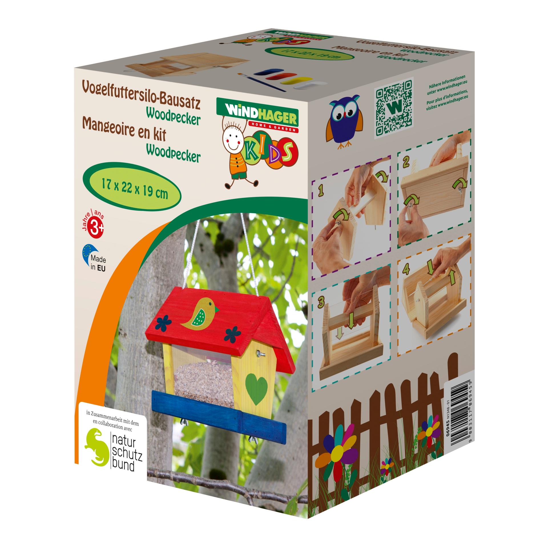 Windhager Vogelhaus-Bausatz Woodpecker für Kinder