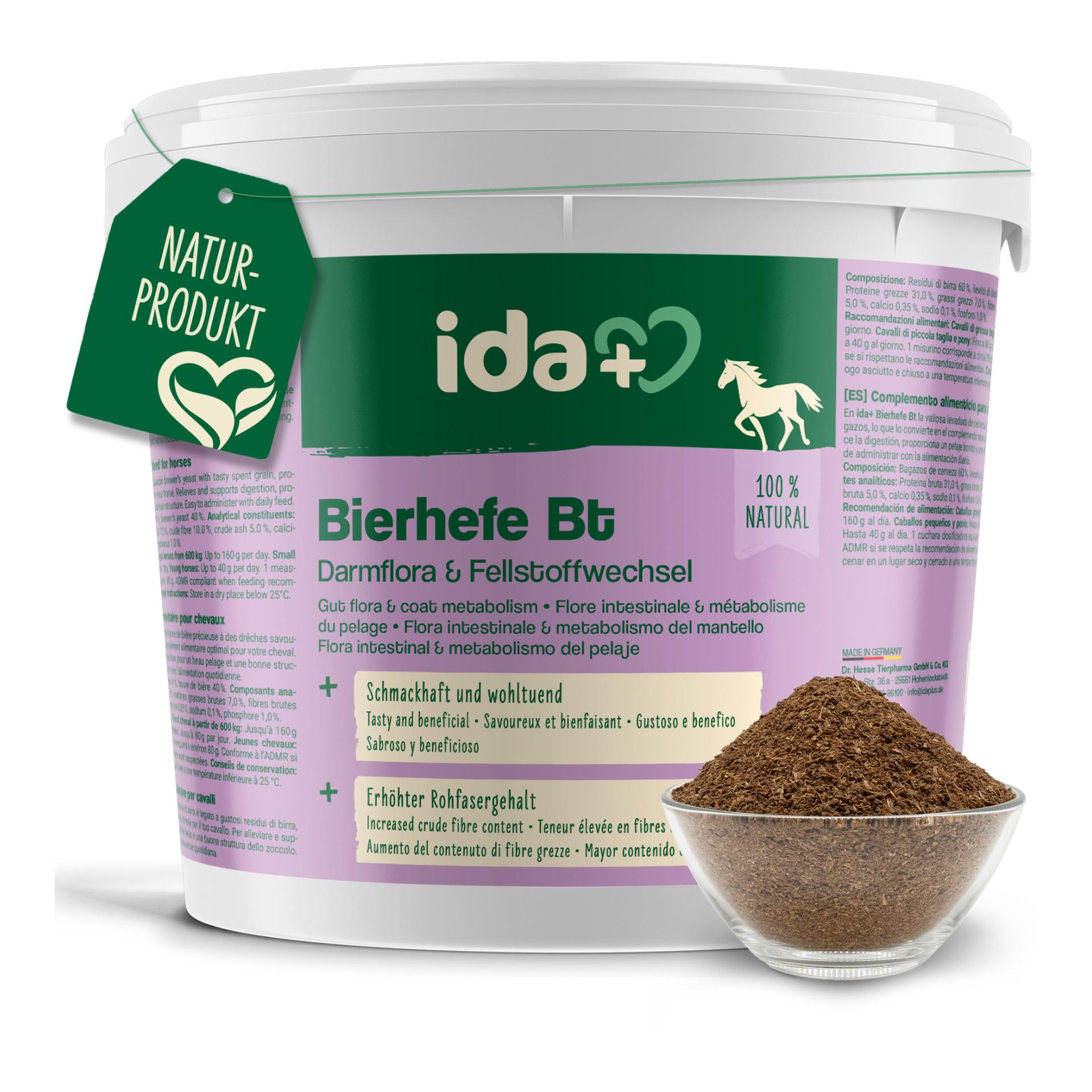 IdaPlus Levure de bière Bt - Complément alimentaire pour un pelage brillant et une peau forte