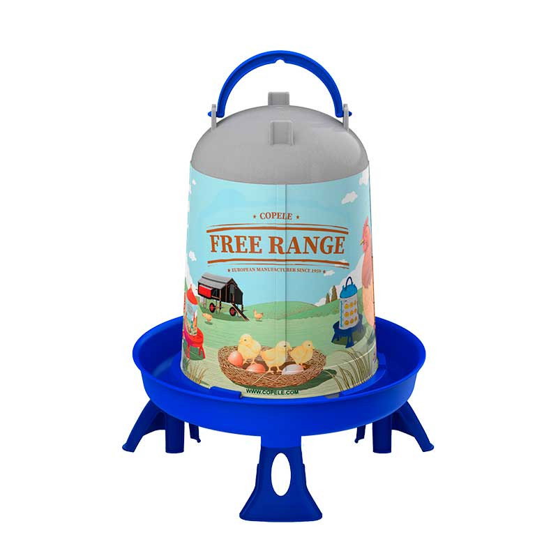 Copele ECO Hühnertränke Free Range mit Standfüssen 5L Dunkelblau