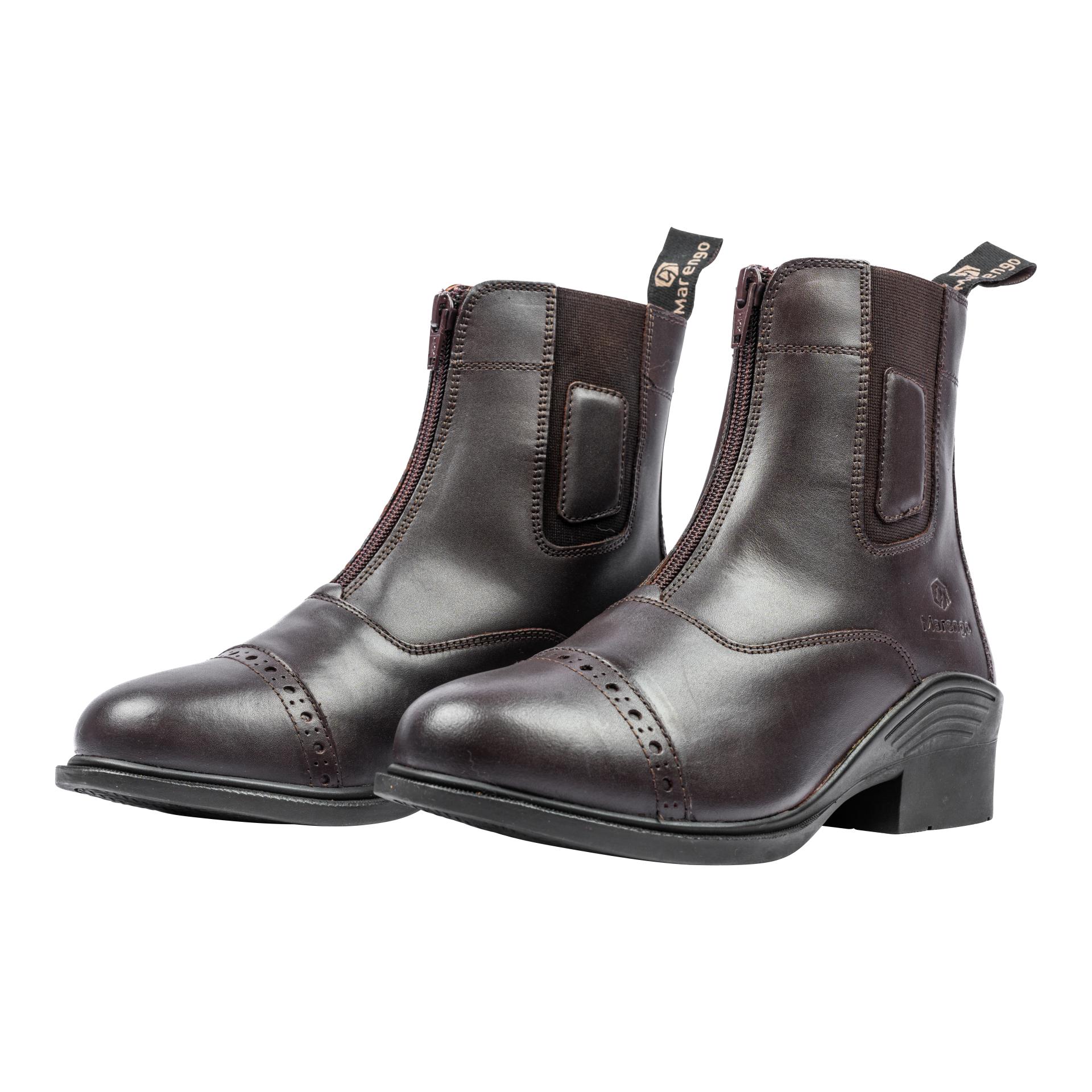 Marengo Reitstiefelette Frontzip Pro Echtleder