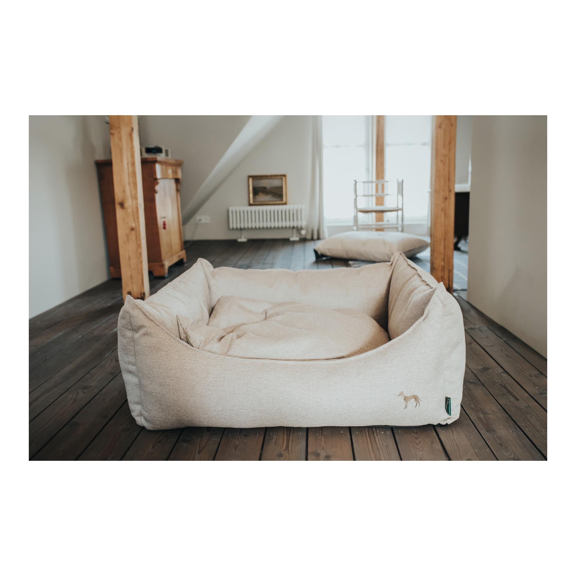 Hunter Hundesofa Livingston webstoff - beige
