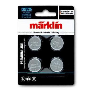 Premium Line Lithium CR2025 Knopfzelle, 3V, 4er