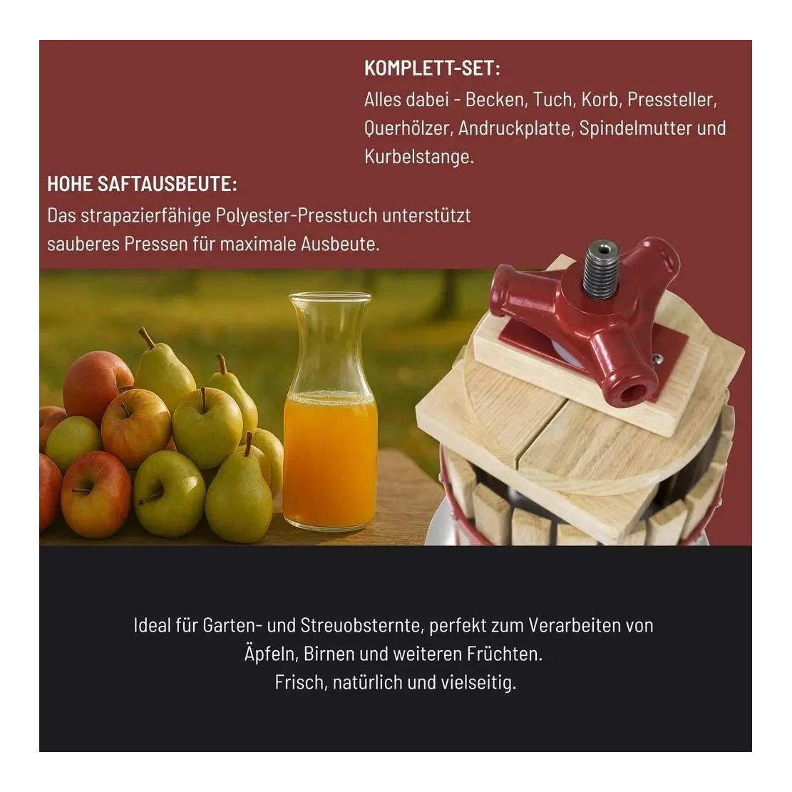 Güde Pressoir à fruits - 18 L