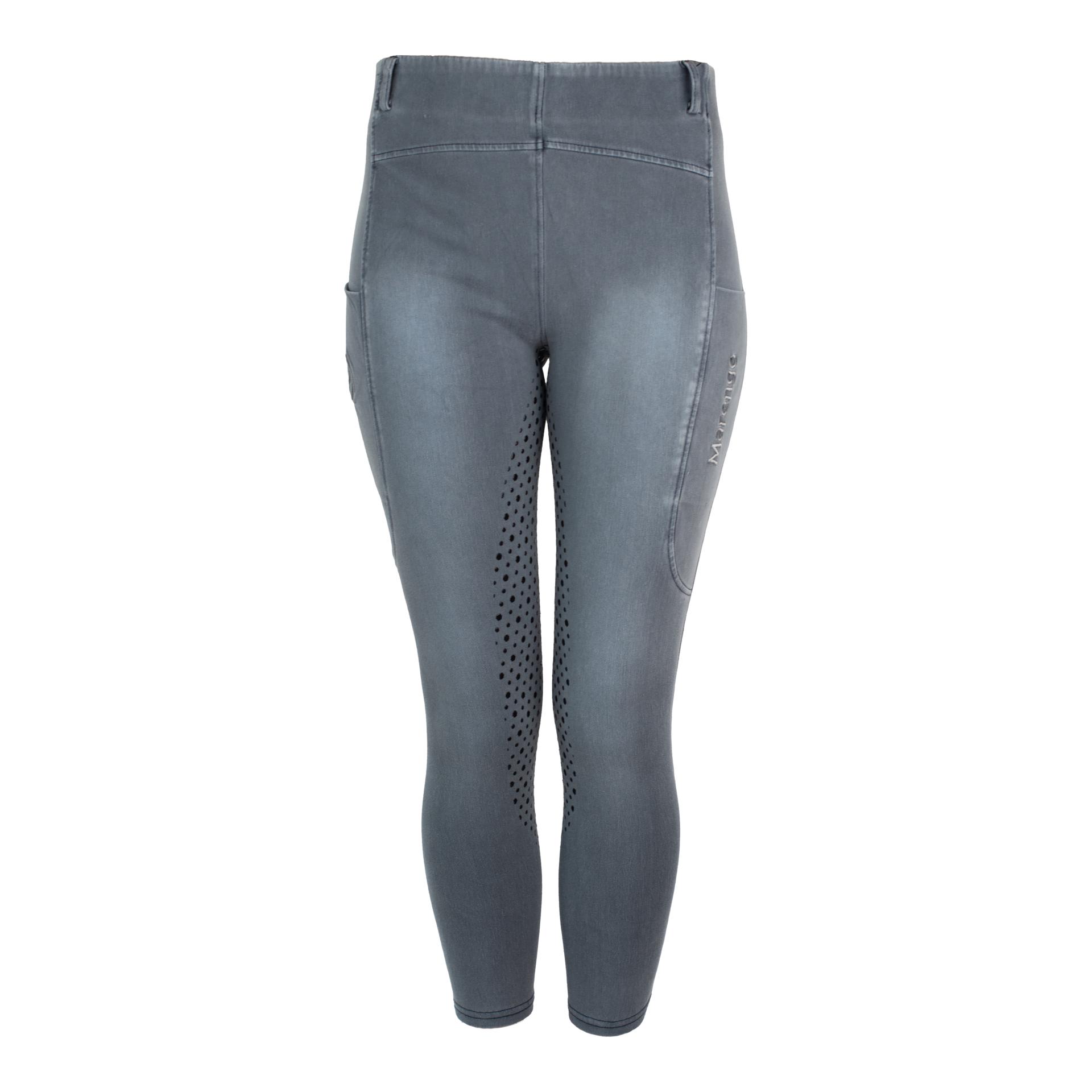 Marengo Reitleggings Jeans Fullgrip Ice Grey Denim