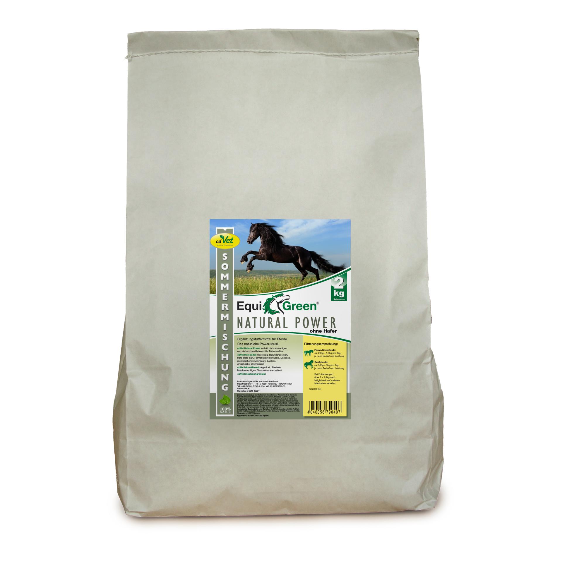 cdVet EquiGreen Natural Power sans avoine Mélange d'été