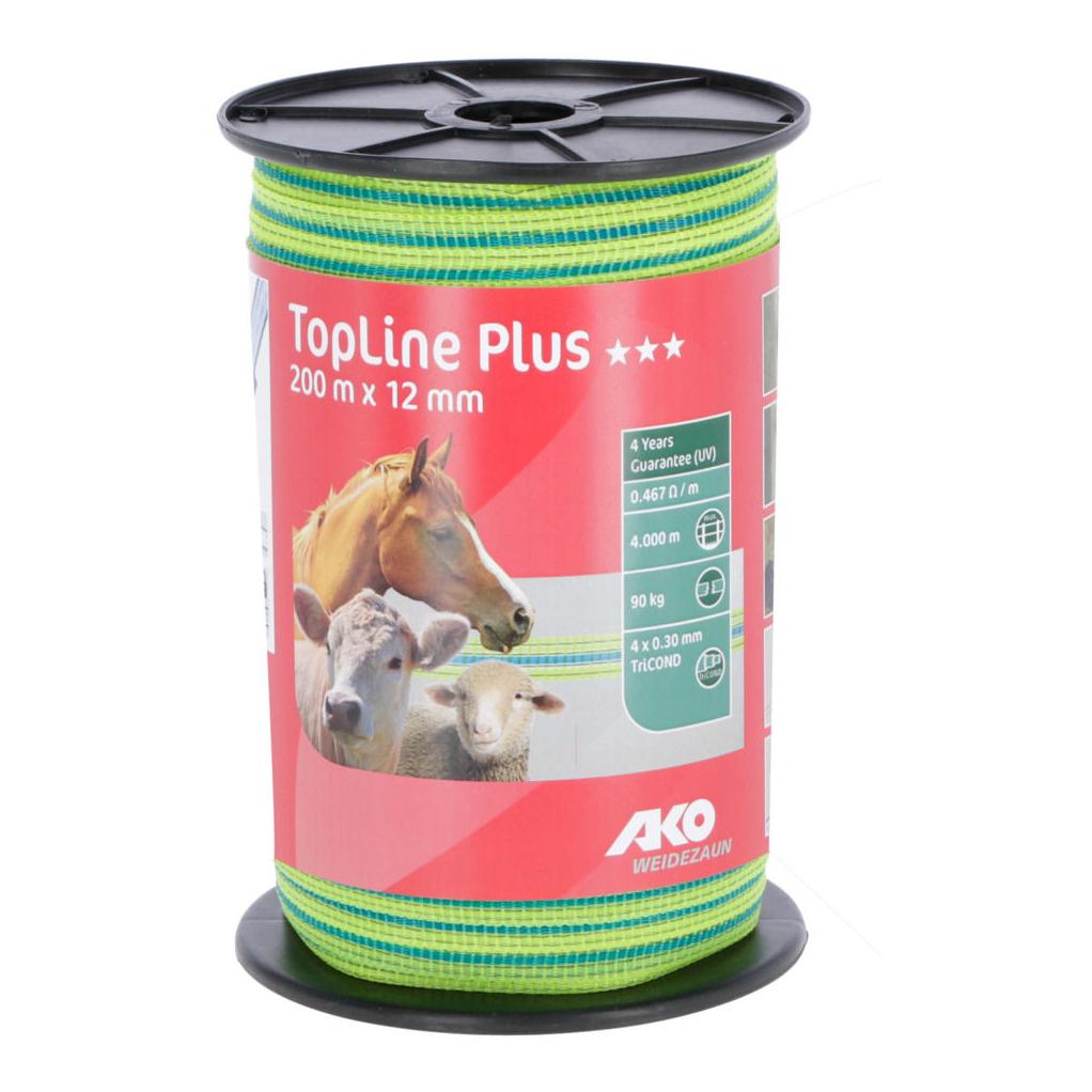AKO Weidezaunband TopLine Plus, gelb/grün