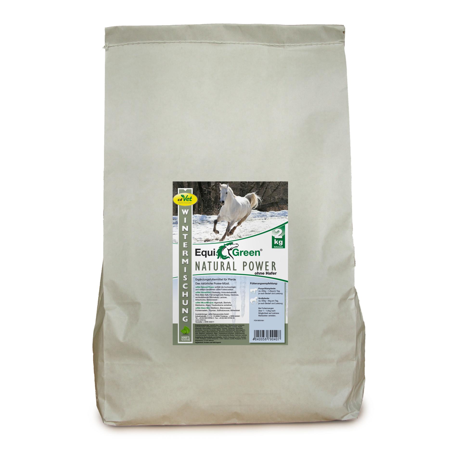 cdVet EquiGreen Natural Power sans avoine mélange d'hiver