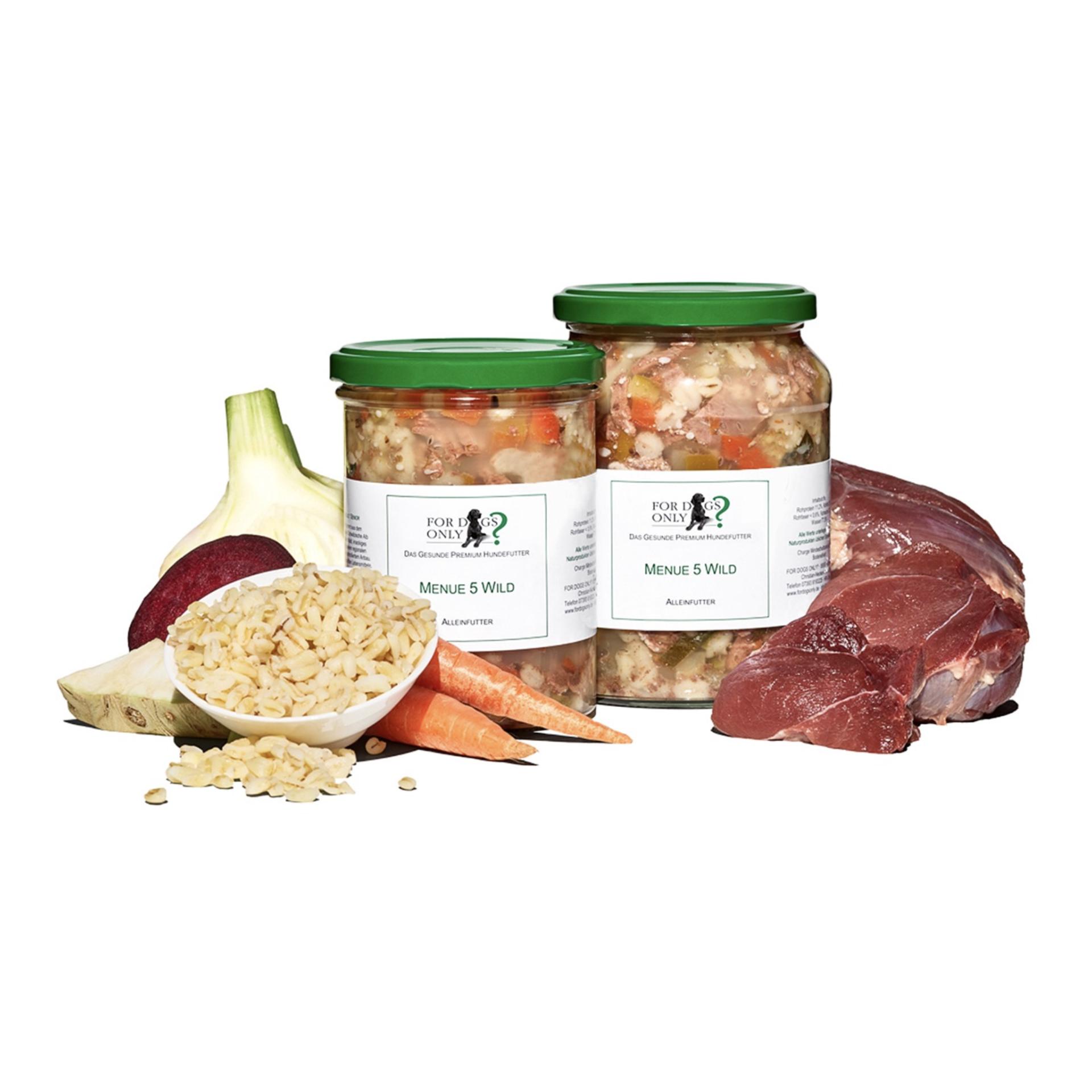 For Dogs Only? Premium Hundefutter Menue Wild