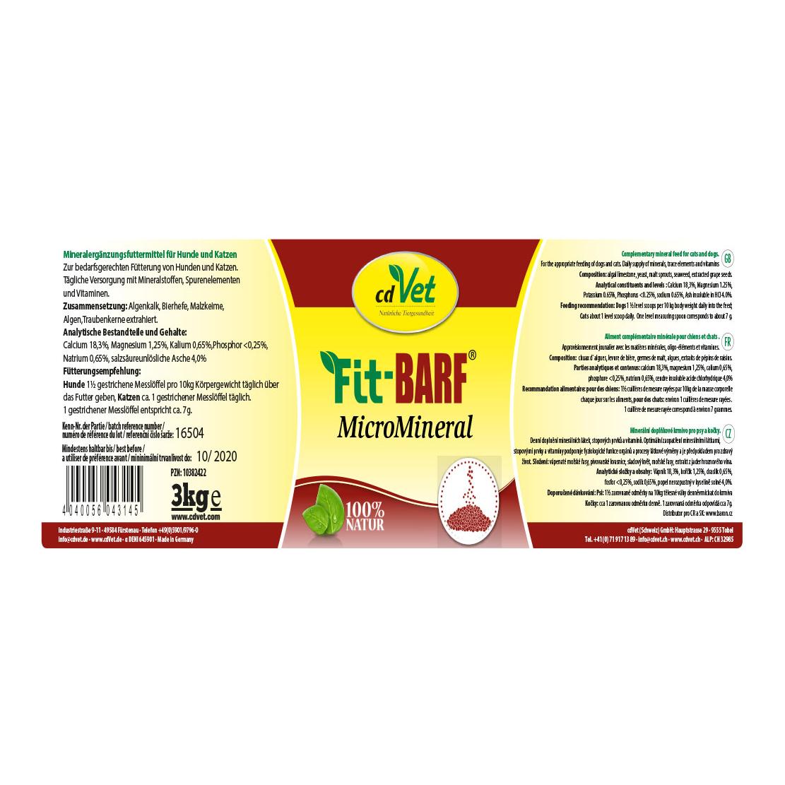 cdVet Fit-BARF MicroMineral