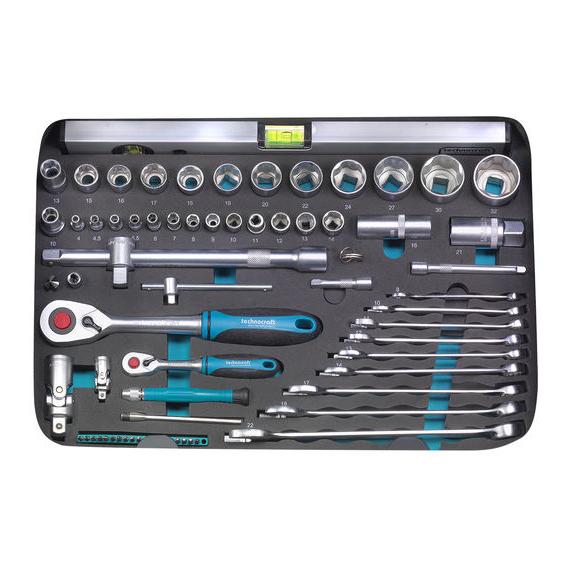technocraft ABS-Werkzeug-Koffer "PRO CHROME 152" P