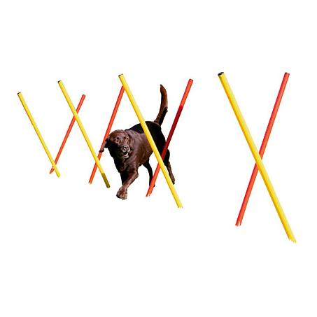 Kerbl Pet Agility Komplett-Set 3-teilig- rot/gelb