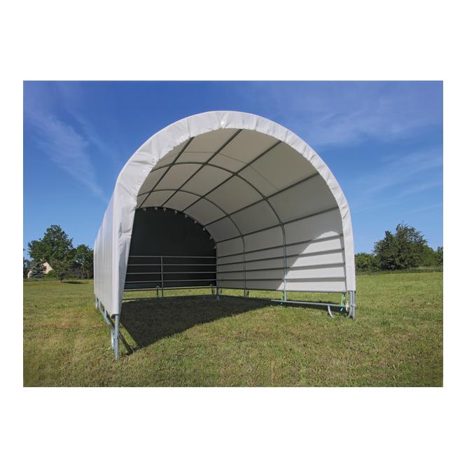 Coverall Giebelwand aus PVC mit Gurtsystem