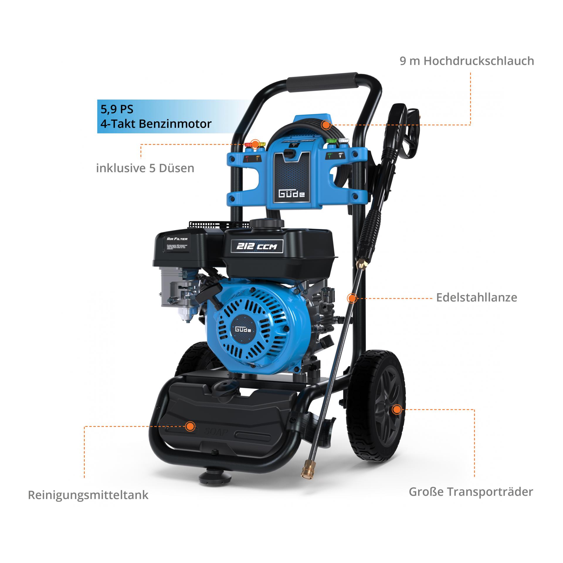 Güde Nettoyeur haute pression à essence Fuel 250