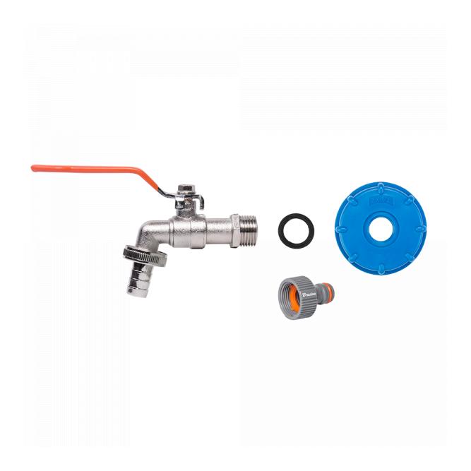 Bradas Set - IBC Adapter S60x6 mit 3/4" Ausgang