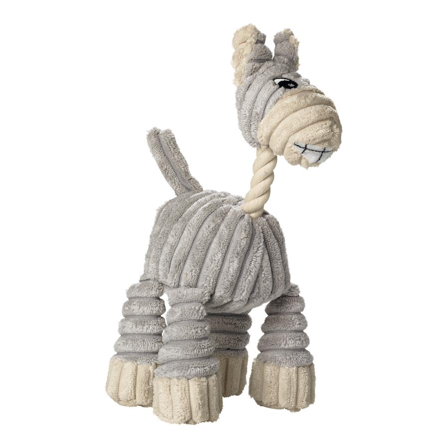 Hunter Huggly Zoo Donkey Hundespielzeug Plüschtier Grau