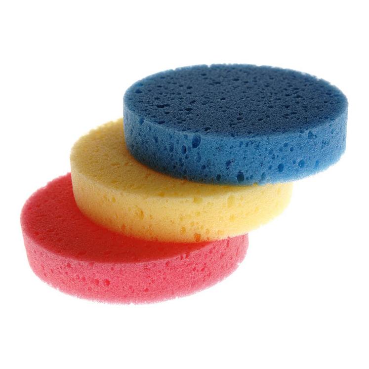 Rilewa Putz-und Nüsternschwamm 3er-Set Rot/Gelb/Blau