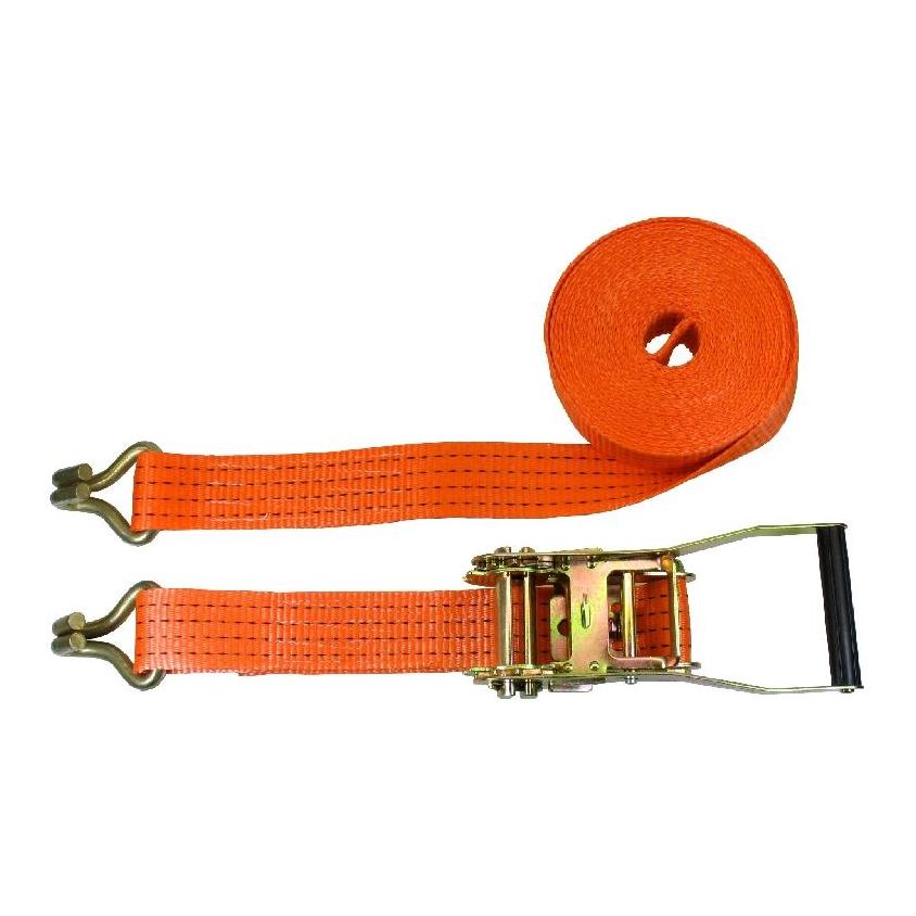 Hawe Set de sangles d'arrimage BSN avec cliquet ergo et crochet simple – orange – 2 pièces