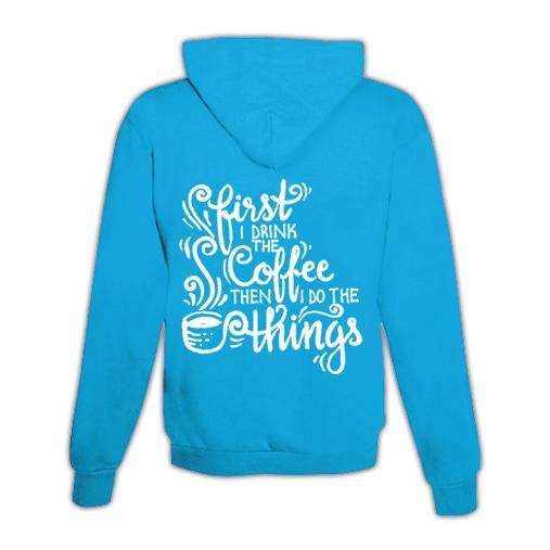 JoyLine Hoodie mit Zipper Coffee Unisex