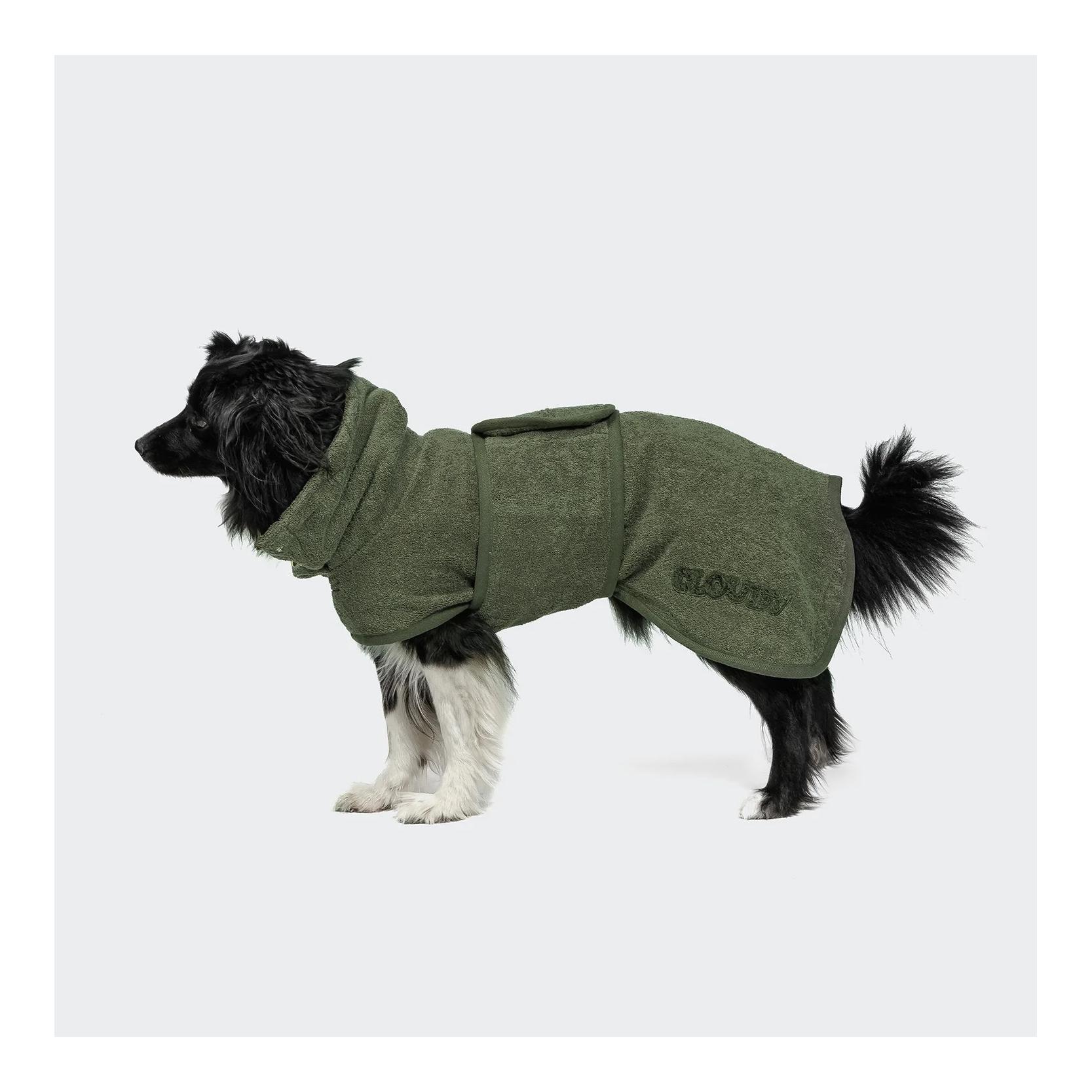 Cloud 7 Hundebademantel Wannsee - sage
