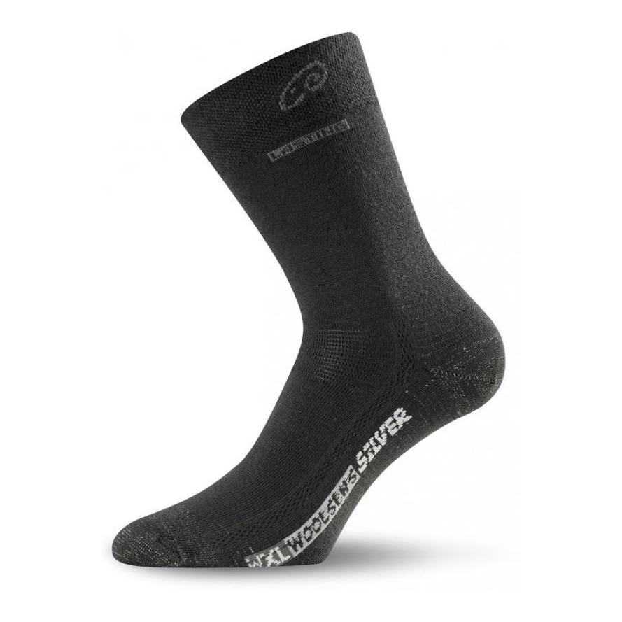Lasting WXL Merinowolle Wintersocken Unisex - schwarz