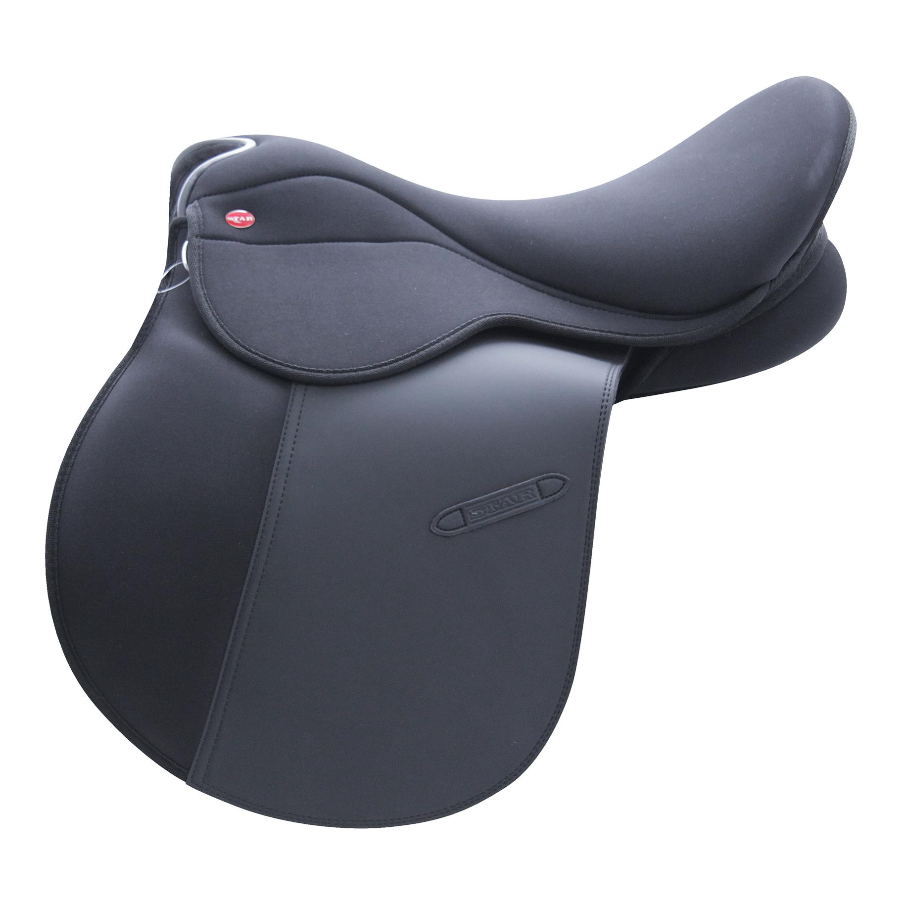 Star Vielseitigkeitssattel Neopren - schwarz