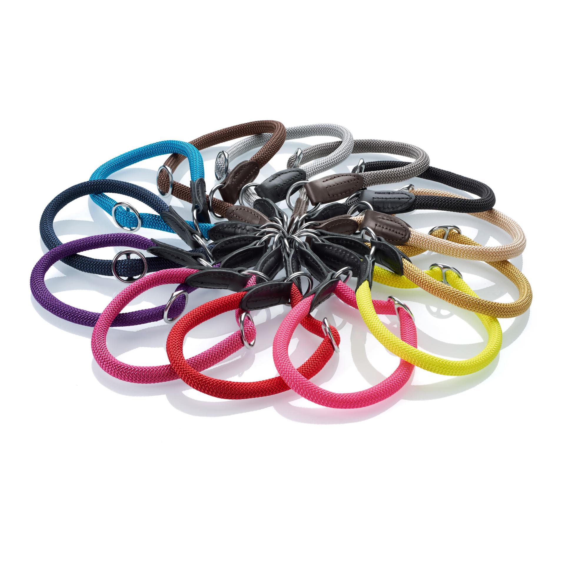 Hunter Dressurhalsband Freestyle mit Stopper - braun