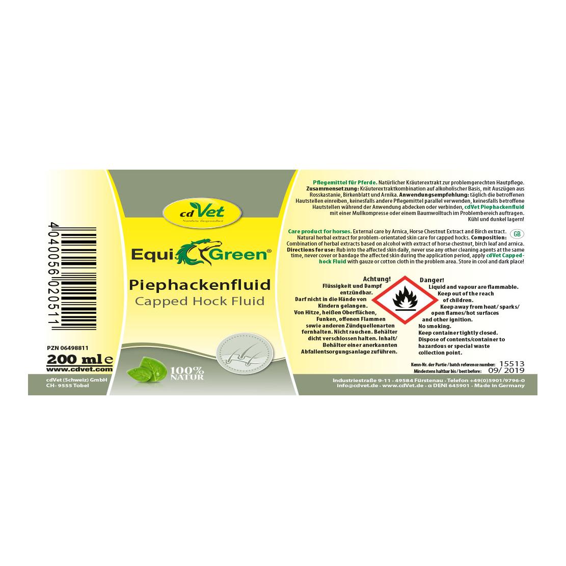 cdVet EquiGreen Fluide pour les cors