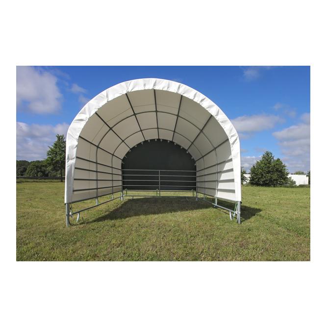 Coverall Giebelwand aus PVC mit Gurtsystem