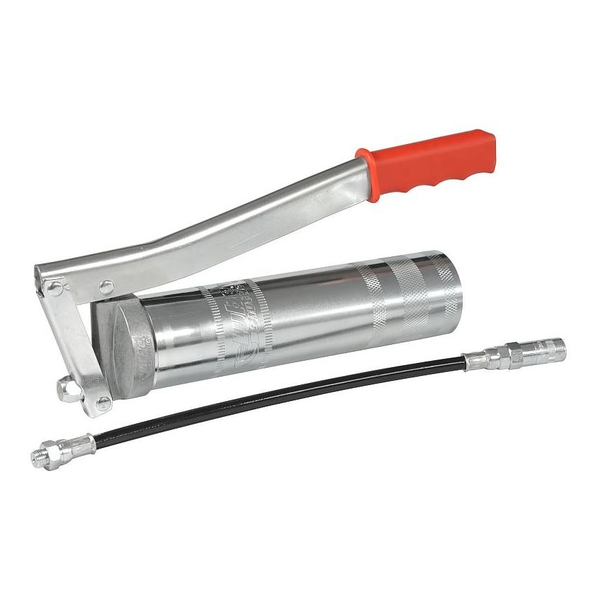 Hawe Handhebel-Fettpresse inkl. Schlauch Silber