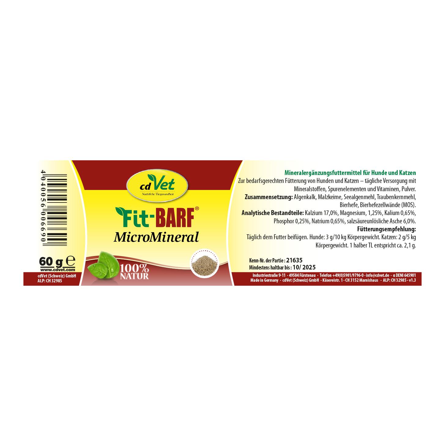 cdVet Fit-BARF MicroMineral