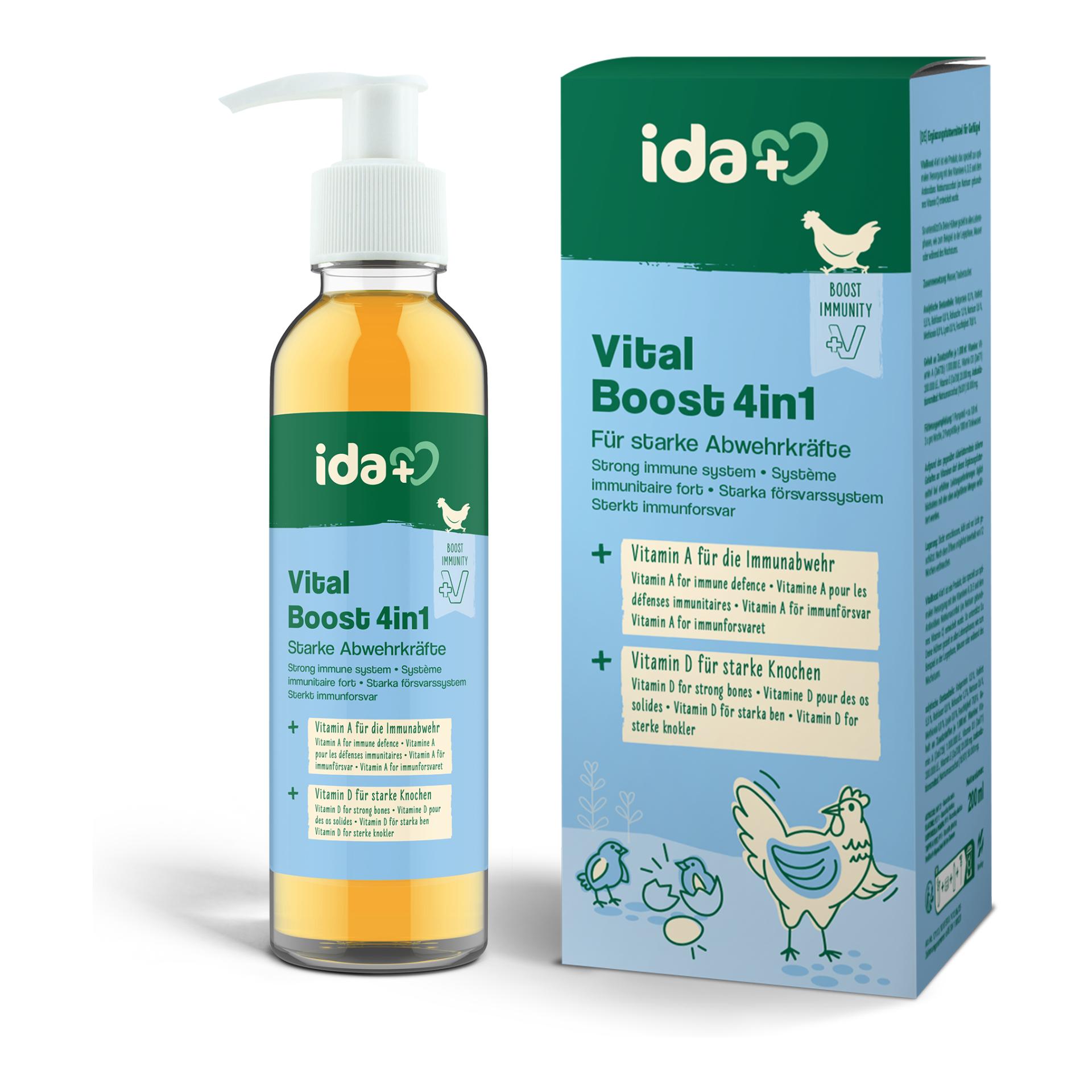 IdaPlus VitalBoost 4in1 – Vitaminkonzentrat für starke Abwehrkräfte