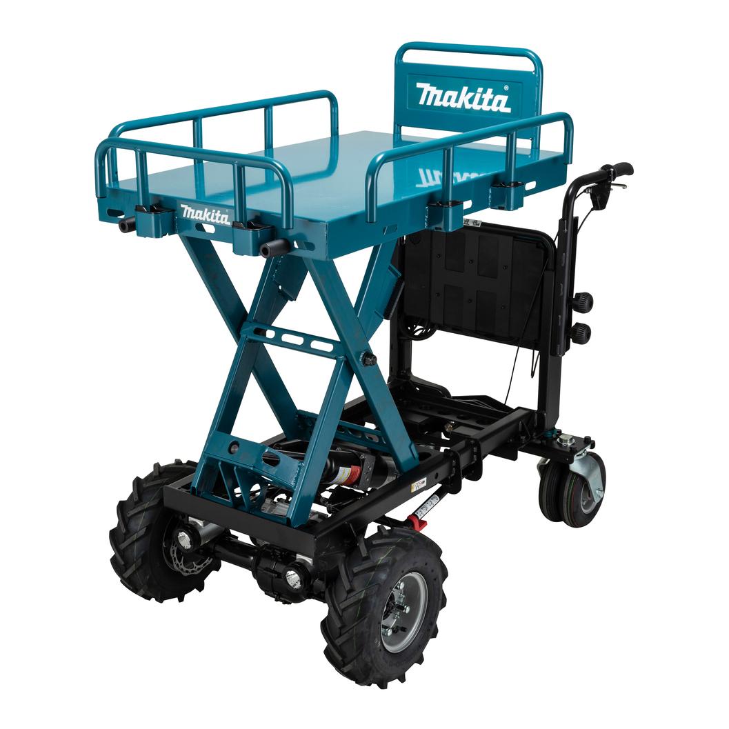 Makita DCU601Z Akku-Schubkarre mit Elektro-Hubtisch LXT
