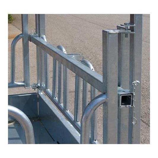 Kerbl Viereckraufe mit Palisadenfressgitter