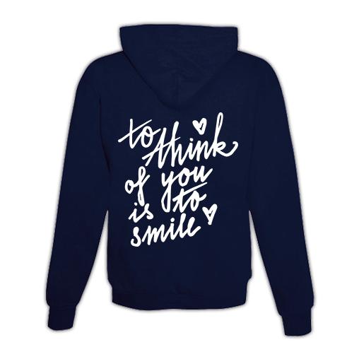 Pull à capuche « To think of you » unisexe