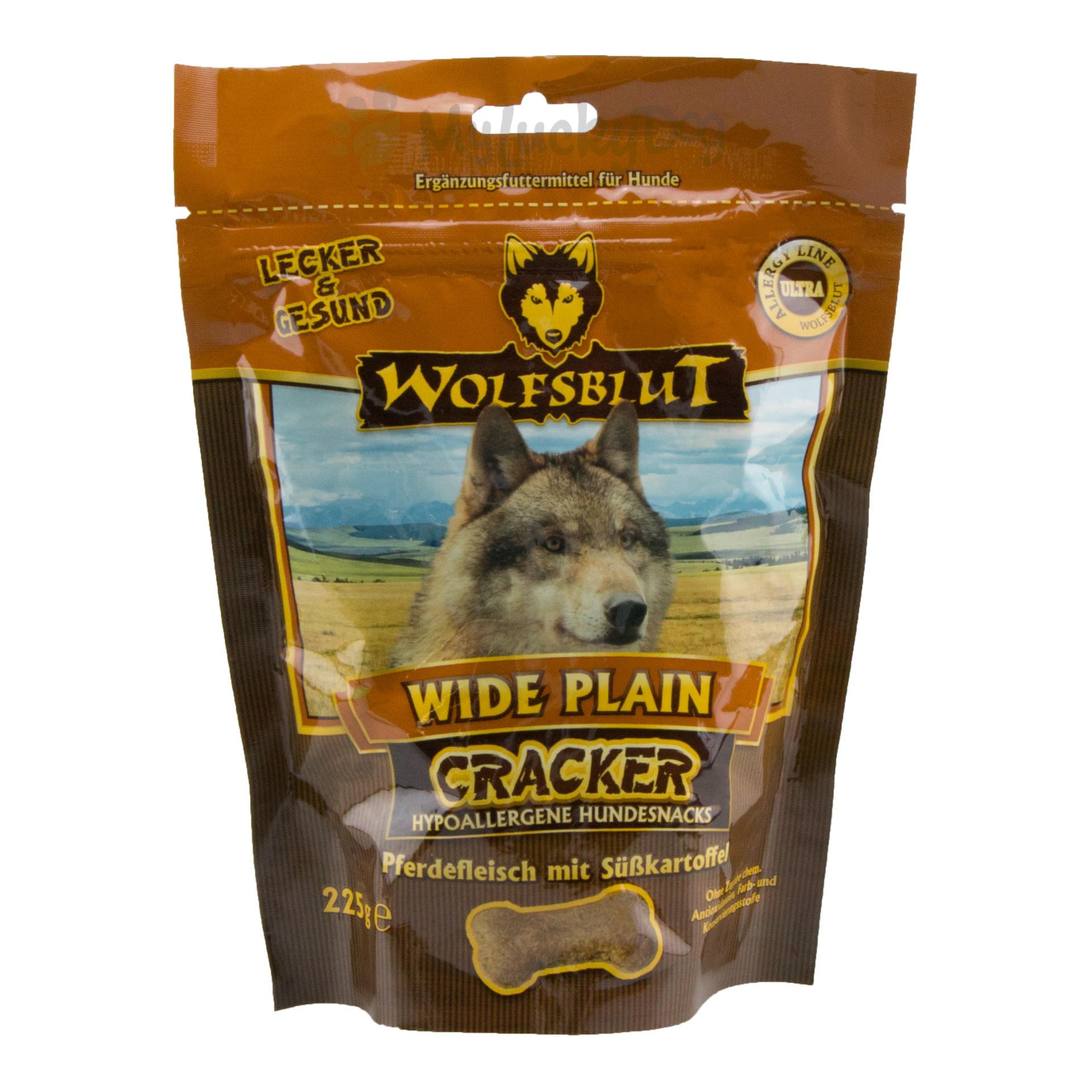 Wolfsblut Cracker Hundesnacks Wide Plain Pferd & Süßkartoffel 225 g Natur
